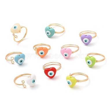 Mixed Color Resin Finger Rings