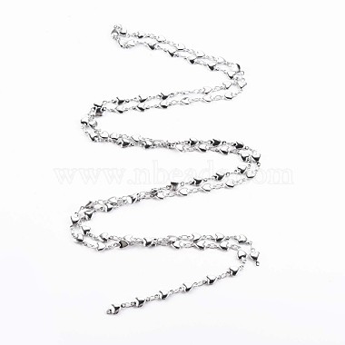 201 Stainless Steel Heart & Oval Link Chains(STAS-N092-108)-3