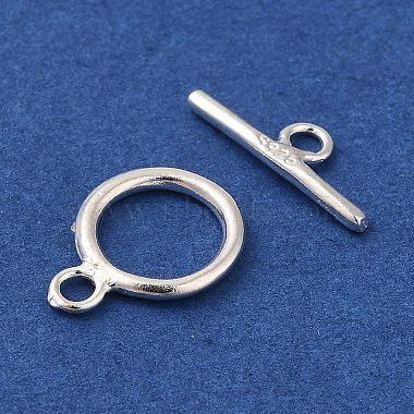 925 Sterling Silver Ring Toggle Clasps(STER-A008-16)-2