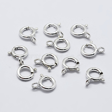 925 Sterling Silver Spring Ring Clasps(STER-K167-076A-S)-2