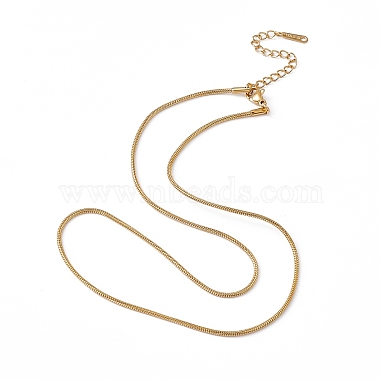304 Stainless Steel Snake Chain Necklaces(NJEW-P268-A29-2X5)-1