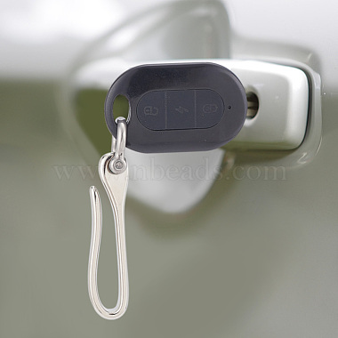 Elite 1Pc U-Shaped Brass Key Hook Shanckle Clasps(KK-PH0009-54B)-6