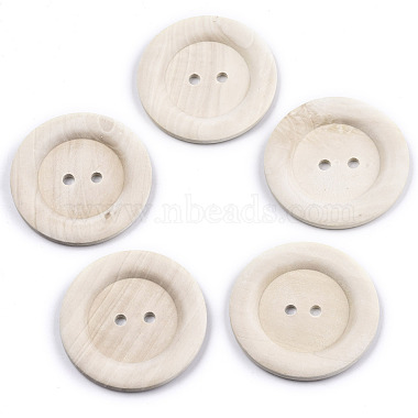 PapayaWhip Wood Button