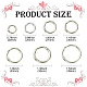 28Pcs 7 Styles Zinc Alloy Spring Gate Rings(FIND-CJ0003-98)-2