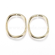 Alloy Jewelry Pendants, Oval, Light Gold, 30x26x2mm, Hole: 1mm(PALLOY-Z001-39LG)