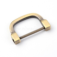 Alloy D Rings, Buckle Clasps, For Webbing, Strapping Bags, Garment Accessories, Antique Bronze, 29x44x6mm(FIND-WH0076-01B-03)