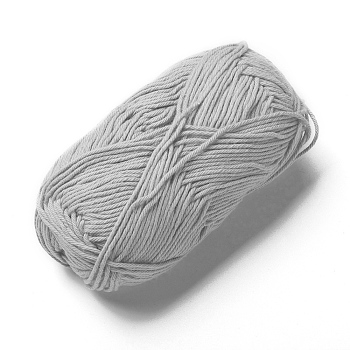 Cotton Knitting Yarn, Crochet Yarn, Dark Gray, 1mm, about 120m/roll