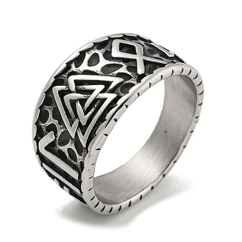 304 Stainless Steel Ring, Symbol, Inner Diameter: 19mm