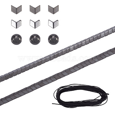 Synthetic Hematite Beads Energy Bracelet DIY Making Kit(DIY-KS0001-18)-2