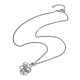 304 Stainless Steel Macrame Pouch Empty Stone Holder for Pendant Necklaces Making(NJEW-JN04416)-1