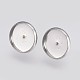 Tarnish Resistant 304 Stainless Steel Earring Cabochon Settings(STAS-E426-85B-P)-1