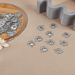 80Pcs 304 Stainless Steel Pendants, Sun, Stainless Steel Color, 25x22x1.2mm, Hole: 1.2mm(STAS-LP0003-79)