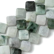 Natural Myanmar Jadeite Beads Strands, Faceted, Rhombus, 13.5~14x13.5~14x5~5.5mm, Hole: 1mm, about 30pcs/strand, 15.94''(40.5cm)(G-A092-D01-02)