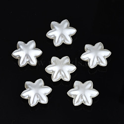 ABS Plastic Imitation Pearl Beads, Star, Creamy White, 17x17x7mm, Hole: 1.5mm, about 657pcs/500g(OACR-N008-129)