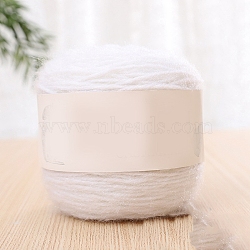 Wool Knitting Yarn, for Garments Scarves Sweater Shawl Hats, White, 200g/skein(PW-WG0A433-43)