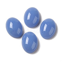 Glass Cabochons, Imitation Gemstone, Oval, Cornflower Blue, 18x13x6.5mm(X-GLAA-B017-06E-05)