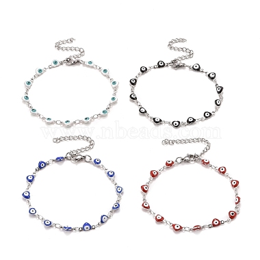 Mixed Color 304 Stainless Steel Bracelets
