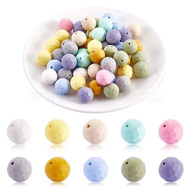 BOZUAN 149 PCS 15MM Silicone Beads For Keychain Making Kit