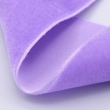 Polyester Velvet Ribbon for Gift Packing and Festival Decoration(SRIB-M001-10mm-430)-2