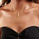 925 Sterling Silver Double Layer Necklaces(NJEW-L116-09G)-3
