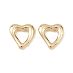 304 Stainless Steel Linking Rings, Heart, Real 24K Gold Plated, 18.5x17.5x4mm, Inner Diameter: 8.5x9mm(STAS-A129-07G)