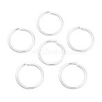 Aluminum Open Jump Rings, Saw Cut Round, Silver, 20x2mm, 12 Gauge, Inner Diameter: 15.5mm(FIND-G086-01B-S)