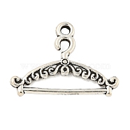 Tibetan Style Alloy Pendants, Lead Free and Cadmium Free, Hanger, Antique Silver Color, 17mm long, 24mm wide, 2mm thick, hole: 2mm(X-LF0968Y)