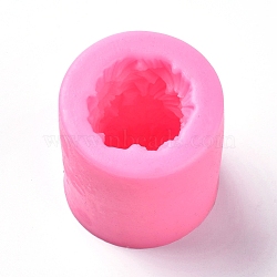 Food Grade Silicone Molds, Fondant Molds, For DIY Cake Decoration, Chocolate, Candy, UV Resin & Epoxy Resin Jewelry Making, Pink, 76x67.6mm, Inner Diameter: 43.4mm(DIY-WH0152-37)
