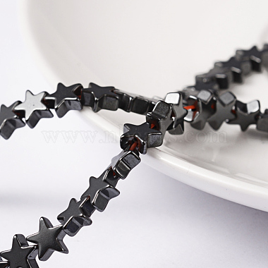 6mm Black Star Non-magnetic Hematite Beads