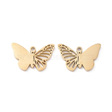 Golden Butterfly 304 Stainless Steel Charms