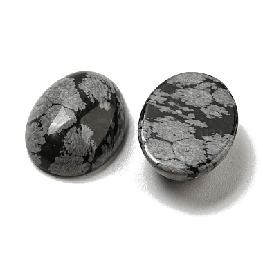 Natural Snowflake Obsidian Cabochons(G-C115-01A-35)-2