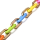 Handgefertigte undurchsichtige Kabelketten aus Acryl und CCB-Kunststoff(AJEW-JB00688)-1