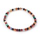 Natural Color Agate Beads Stretch Bracelets(BJEW-JB04015-02)-2