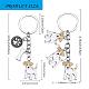 wewaysmile 2 pcs porte-clés pour chien porte-clés de voiture porte-clés pendentif pour animal de compagnie porte-clés joli porte-clés pour chien porte-clés portable en métal cadeau pour amoureux des animaux de compagnie anniversaire chiot fournitures de fête à thème (jack dog)(JX796A)-2