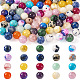 Kissitty 100pcs 20 perles de pierres précieuses mélangées naturelles de style(G-KS0001-07)-1