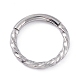 Non-Tarnish Twisted Ring Hoop Earrings for Girl Women(STAS-D453-01P-02)-1