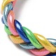 Sparkling Plastic Cord Braided Stretch Bracelets(BJEW-R313-04A)-2