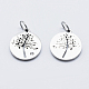 Eco-Friendly 316 Surgical Stainless Steel Micro Pave Cubic Zirconia Charms(RB-I078-75P-NR)-2