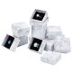 PandaHall Elite 48Pcs Square Marble Print Cardboard Paper Jewelry Gift Box(CON-PH0002-95)-1