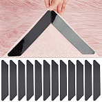PU Self Adhesive Non Slip Carpet Stickers, Washable Rug Tape, for Hardwood Floors, Tile Floors, Black, Trapezoid, 182x30x2mm, 16pcs/set(AJEW-WH0326-69F)