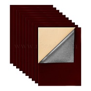 Jewelry Flocking Cloth, Self-adhesive Fabric, Brown, 40x28.9~29cm(TOOL-WH0143-78U)