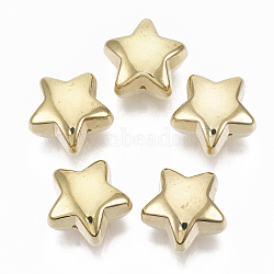 CCB Plastic Beads, Star, Golden, 18x19x12mm, Hole: 1.2mm(X-CCB-S163-053)