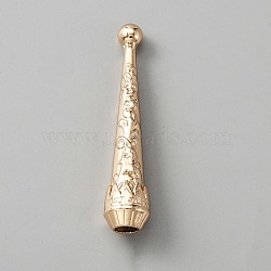 Alloy Cord Ends, Bolo Tie End Caps, Cone, Light Gold, 52x10.5mm, Inner Diameter: 5.5mm(FIND-WH0111-224KCG)