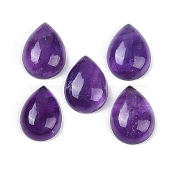 Natural Amethyst Cabochons, Teardrop, Grade A, 20~20.5x15~15.5x6.5~7mm(G-H094-01A-11A)