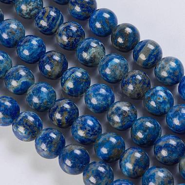 Natural Lapis Lazuli Beads Strands(G-K254-01-6mm)-2