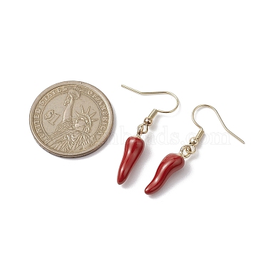 Alloy Enamel Chili Dangle Earring(EJEW-JE05762)-3