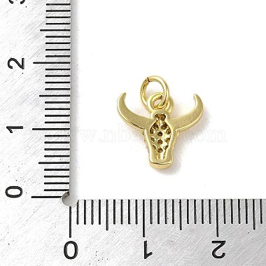 Rack-Beschichtung Messing Micro Pave klar Cubic Zirkonia Charms(KK-C053-12G)-3