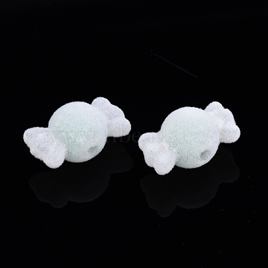 Flocky Acrylic Beads(MACR-S275-26B)-2