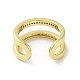 Real 18K Gold Plated Brass Micro Pave Cubic Zirconia Open Cuff Rings(RJEW-M170-06G-01)-3