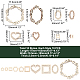 ahademaker 100piezas 10 anillos de unión de madera de álamo sin terminar estilo(WOOD-GA0001-31)-2